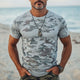 Men's Comfortable Skin-friendly Camouflage Print Slim Fit T-shirt