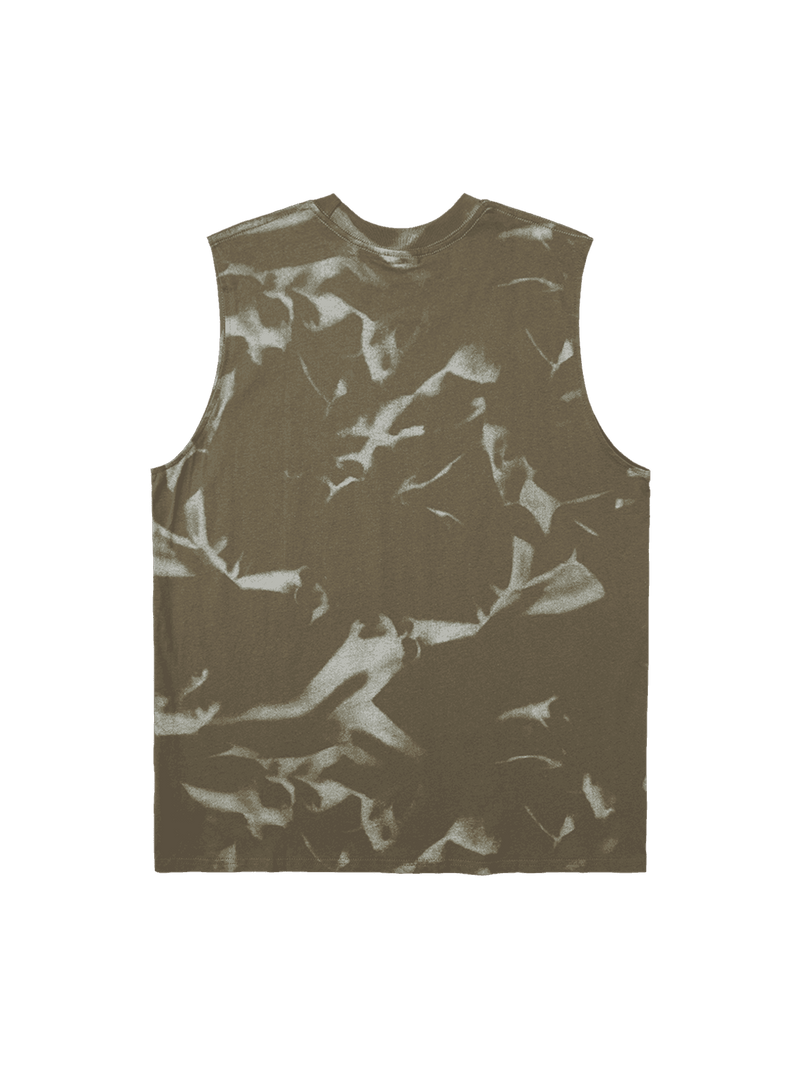 American Street Style Letter Print Vest