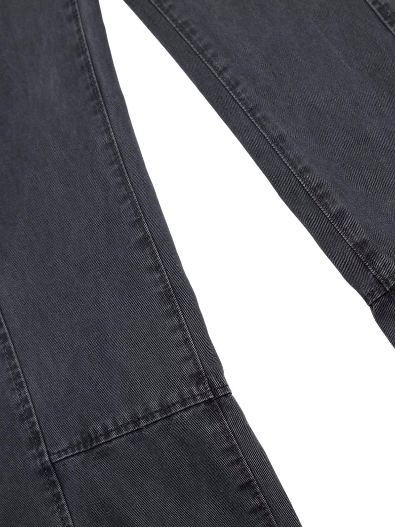 Deconstructed Split Straight Leg Jeans