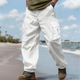 Men's Casual Cotton Linen Loose Multi-pocket Cargo Pants
