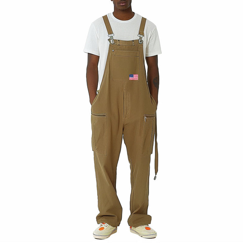 Men's Retro Workwear Casual Overalls