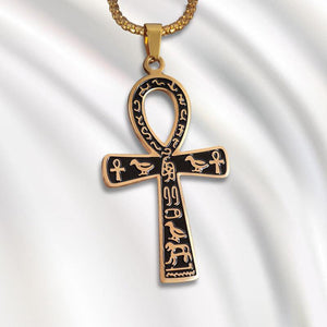 Vintage Casual Egyptian Symbol Cross Necklace