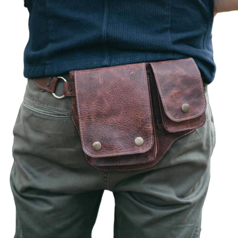 Klassische Vintage-Umhängetasche aus verstellbarem PU-Leder