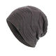 Warme Vintage-Strickmütze mit Plüschfutter für Herren