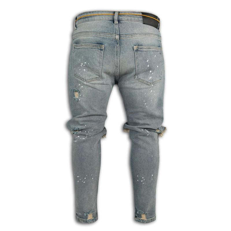 Men's Slim Fit Ripped Skinny Jeans