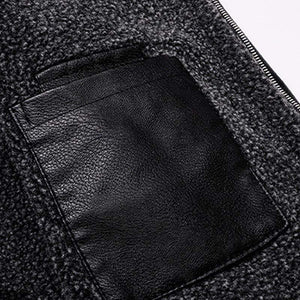 Men's Fur All-in-one Plus Velvet Thickened Leather Jacket