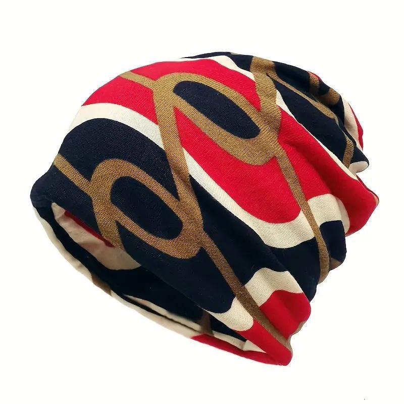 Men's Printed Neck Gaiter Dual-Purpose Hat
