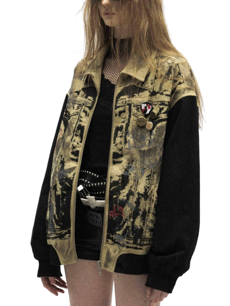 Wasteland Patchwork Graffiti Badge Detroit Jacket