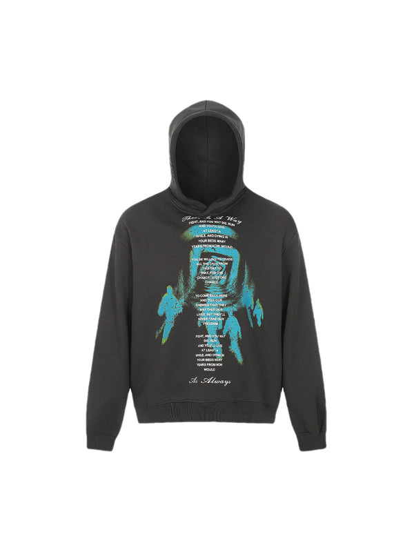 Abstract Portrait Hooded Sweatshirt