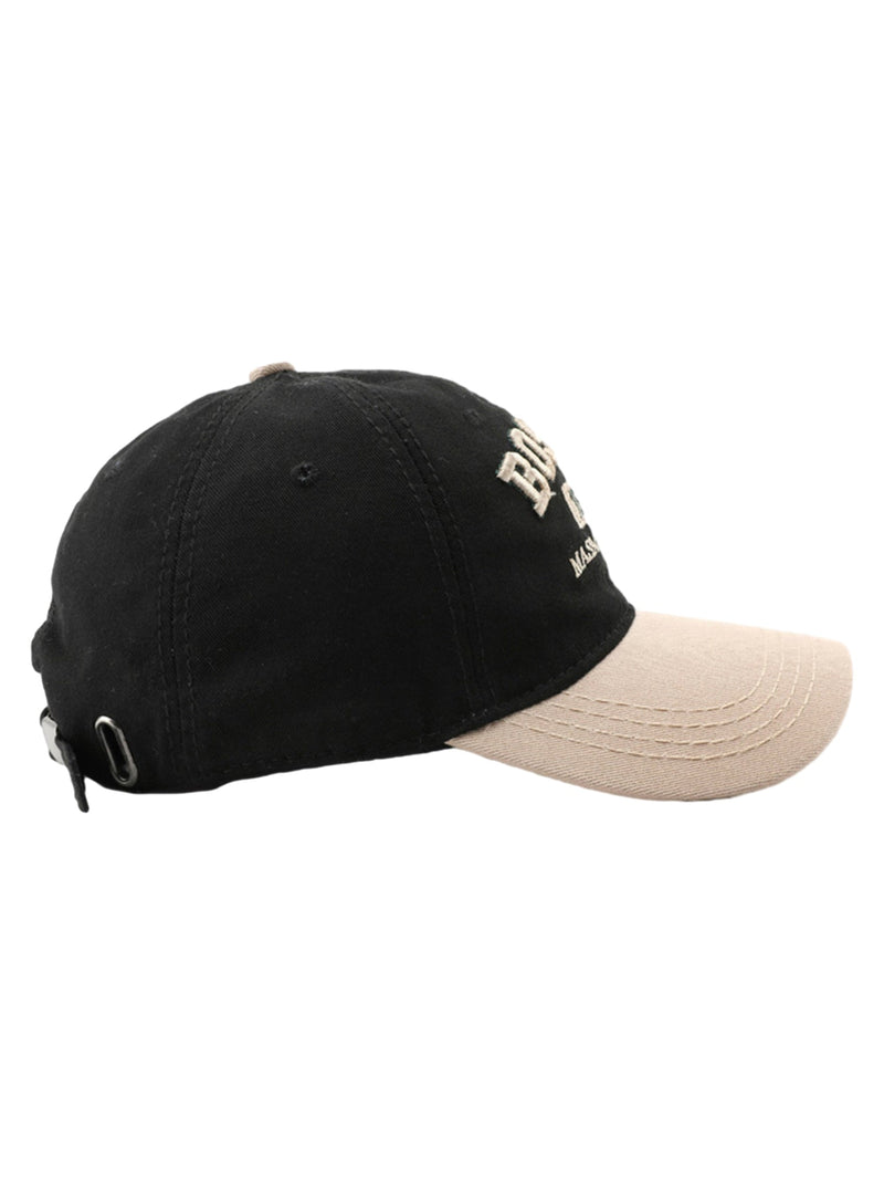 Retro Colorblocked Monogrammed Embroidered Cap