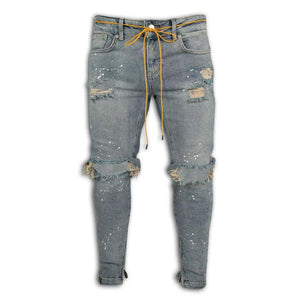 Zerrissene Slim-Fit-Skinny-Jeans für Herren