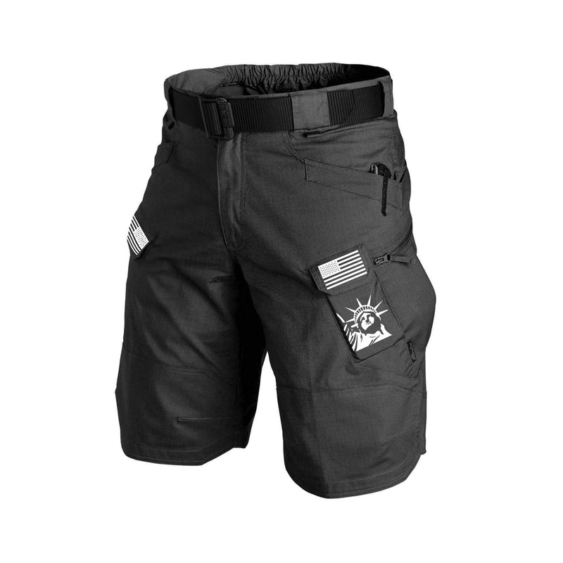 LIBERTY STATUE TACTICAL MULTI POCKETS 11'' INSEAM PERFORMANCE CARGO SHORTS WITHOUT BUCKLE BELT