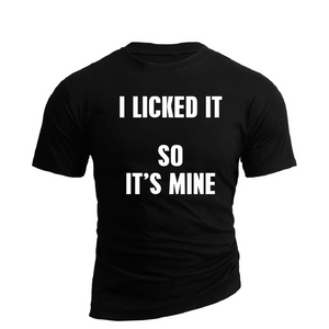 IS MINE BAUMWOLL-GRAFIK-T-SHIRT