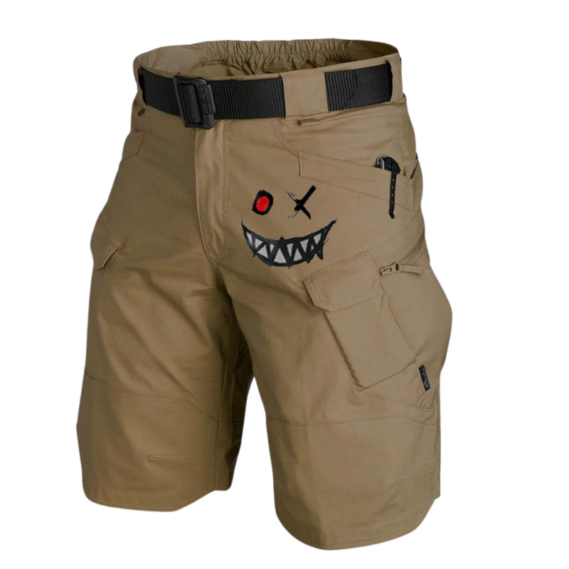 SMILE FACE  OUTDOOR MULTI POCKET TRAINING PANTS AND WORKWEAR CARGO SHORTS