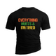 I'M TIRED  COTTON GRAPHIC TEE