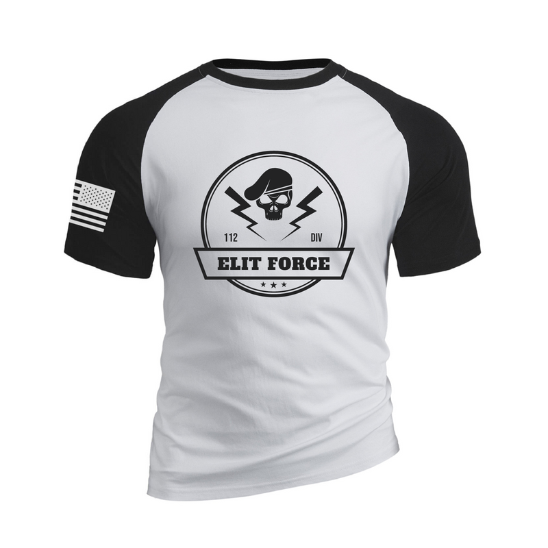 SKULL ELIT FORCES COTTON GRAPHIC TEE