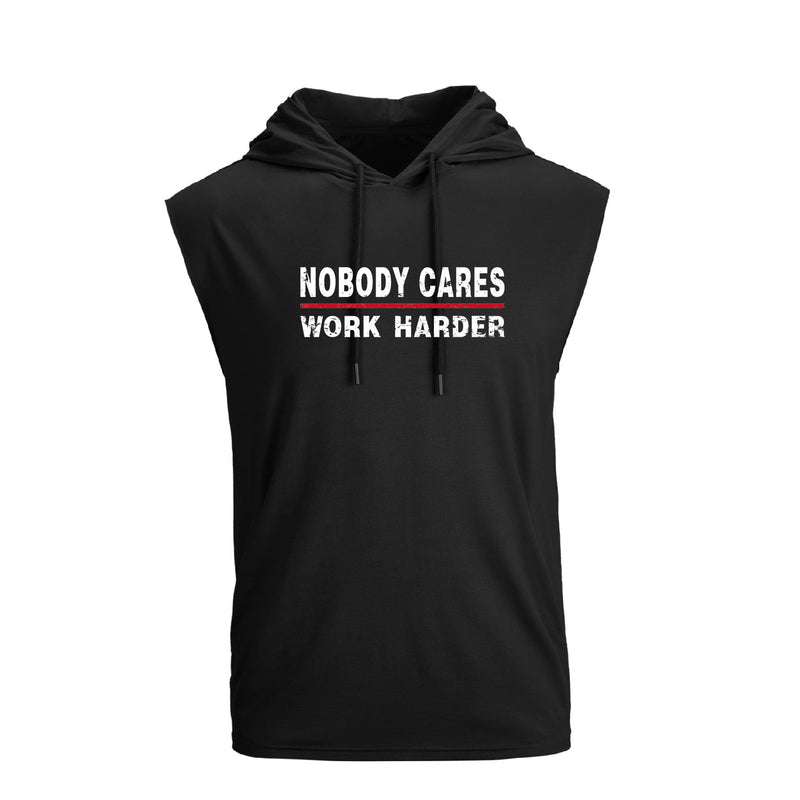 NOBODY PRINT QUICK DRY HOODED TANK