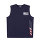 USA Flag print Men's pure cotton round neck vest