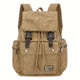 Men's Retro Outdoor Large Capacity Multi-Pocket Canvas Backpack