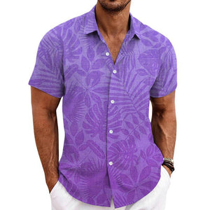 Men's Printed Hawaiian Short Sleeve Shirt
