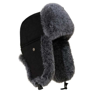 Winddichter und kältebeständiger Herrenhut mit Samt- und dickem Ohrenschutz