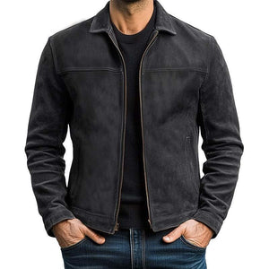 Herren Vintage Distressed Lederjacke