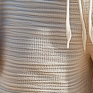 Einfache gestreifte Woll-Strandshorts für Herren