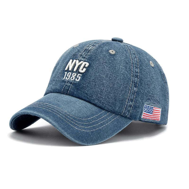Men's Vintage American Flag Cowboy Cap