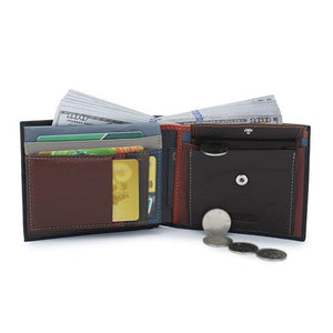 Men's Top Layer Cowhide Large Capacity Multi-card Slots Genuine Leather Wallet