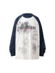 Splatter Eyelet Studded Long Sleeve T-shirt