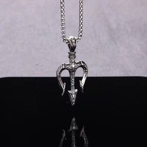 Retro Casual Nordic Trident Neptune Necklace
