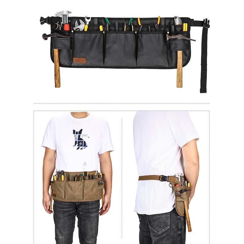 Men's Classic Practical Hardware Tool Bag Storage Waist Bag
