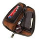 Men's Multifunctional Portable Tobacco Leather Storage Bag