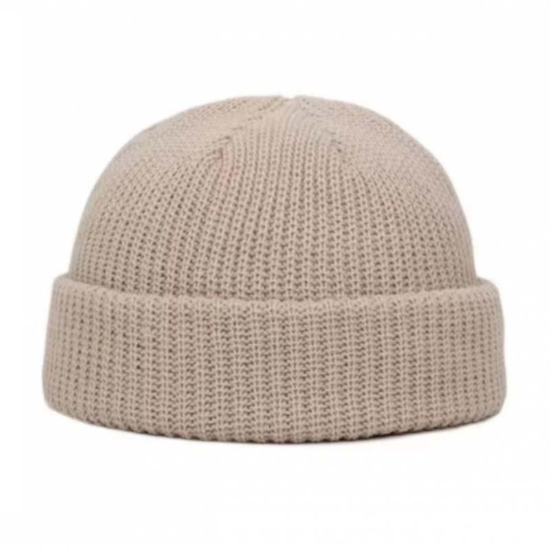 Herren Outdoor Strickmütze aus warmer Wolle für Herbst und Winter 