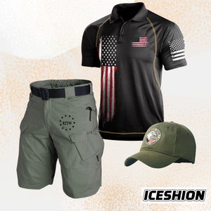 1776 TACTICAL MULTI POCKETS 11'' INSEAM PERFORMANCE CARGO SHORTS OHNE SCHNALLENGÜRTEL 