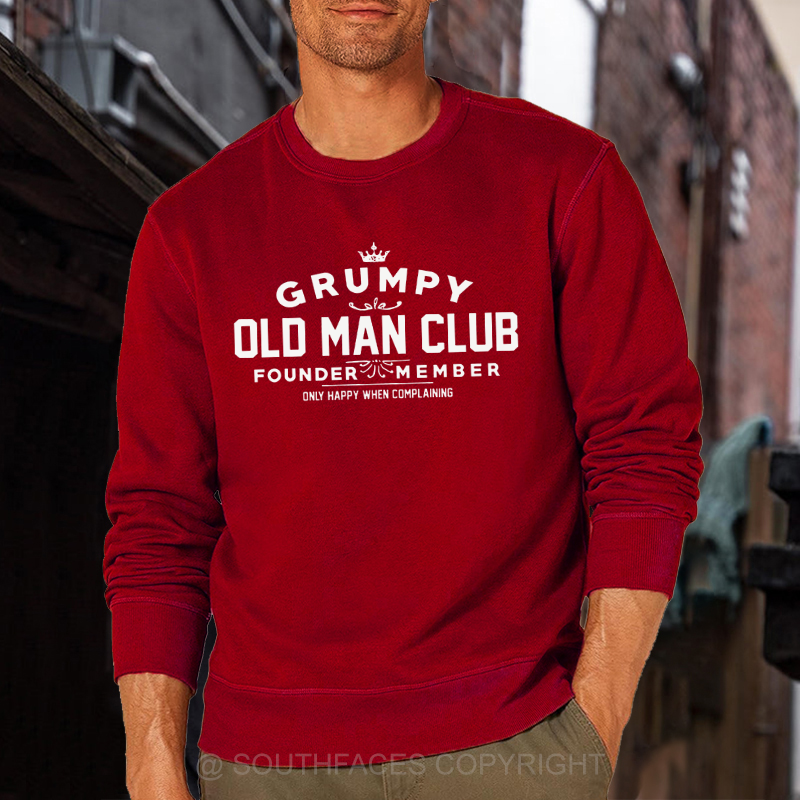 Grumpy Old Man Club COTTON Sweatshirt-Personalized