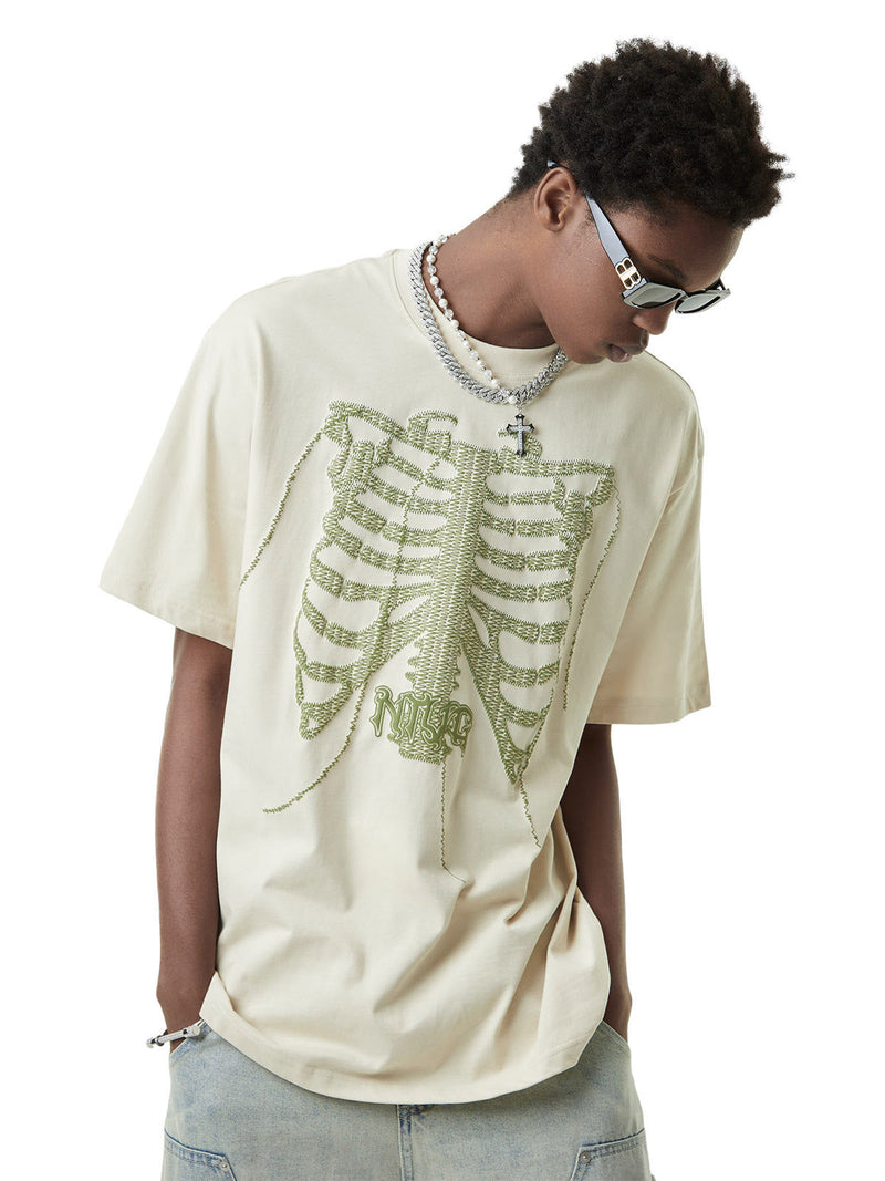 Street Skull Print T-shirt