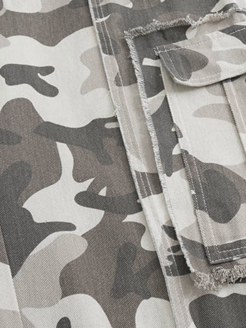 Camouflage Multi-pocket Camo Cargo Pants