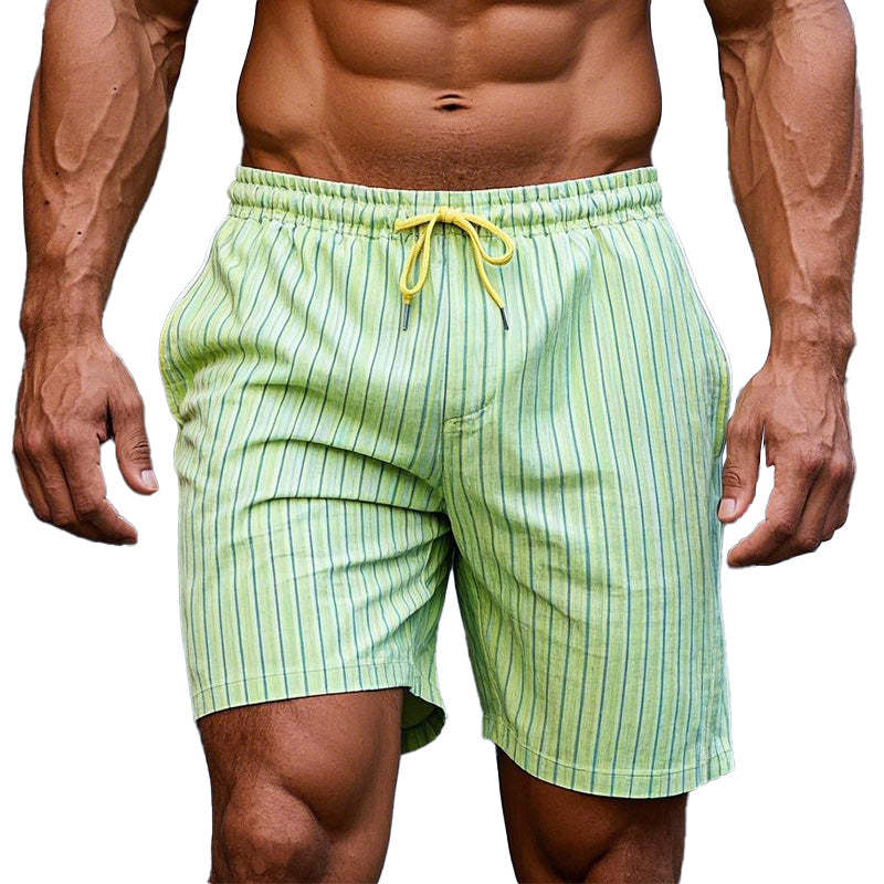 Freizeitshorts mit Nadelstreifenmuster für Herren