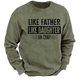 Like Father Like Daughter Oh Crap Sweatshirt