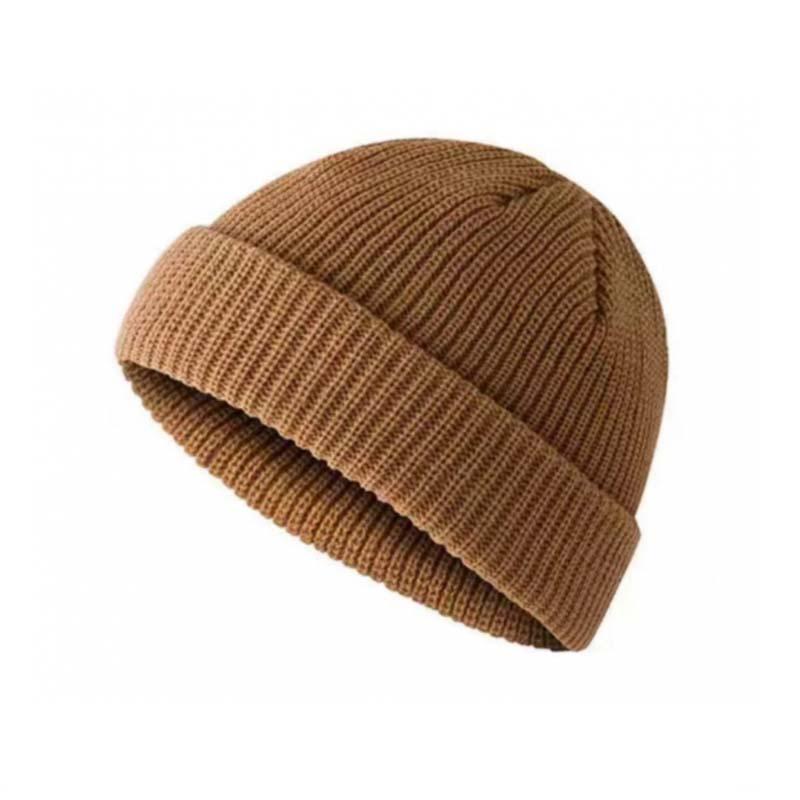 Herren Outdoor Strickmütze aus warmer Wolle für Herbst und Winter 