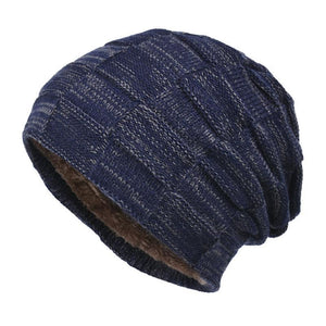 Men's Velvet Thickened Wool Knitted Hat