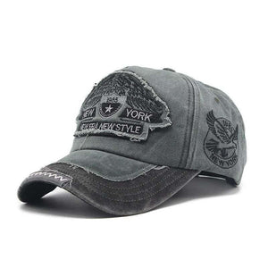 Herren Stickerei Washed Old Hat