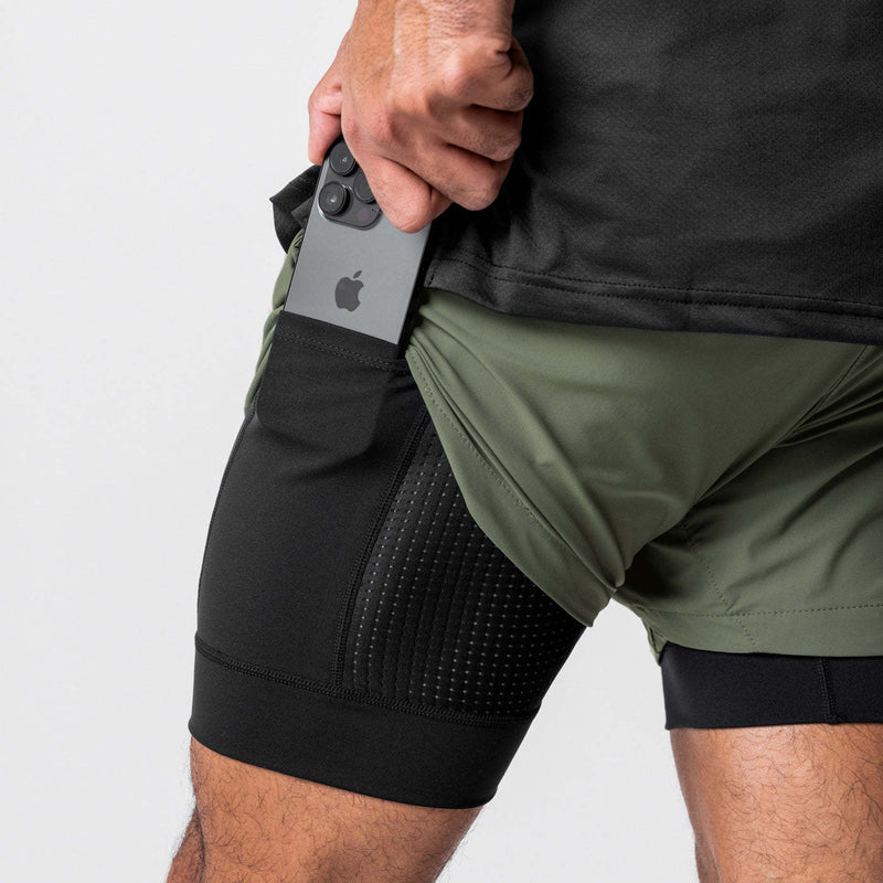 ESSENTIAL COLORFUL POCKET 2 IN 1 5'' INSEAM RUNNING SHORTS