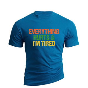 T-Shirt aus Baumwolle mit Aufdruck „I'M TIRED“