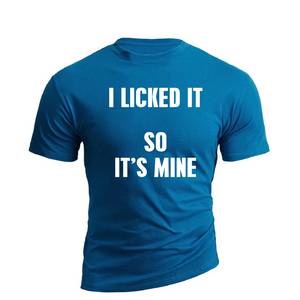 IS MINE BAUMWOLL-GRAFIK-T-SHIRT