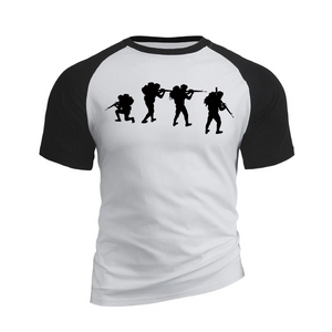 ARMY-T-SHIRT AUS BAUMWOLLE MIT GRAFIK