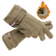 Suede Men Guantes Gloves Winter Touch Screen Keep Warm Windproof Driving Thick Cashmere Anti Slip Outdoor Male Leather