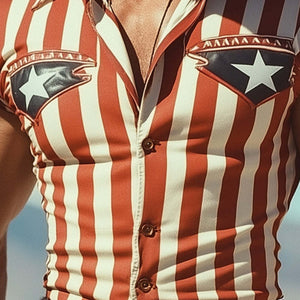 Men's Vintage Patch Raw Edge Tank Top