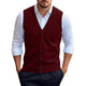 Lässige, einfarbige Strickjacke für Herren